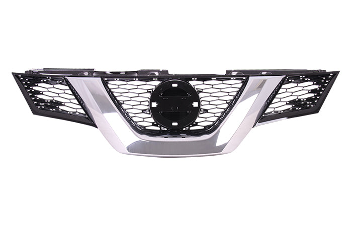 NISSAN X-TRAIL 2013- MPV Front Grille Black With Chrome Moulding