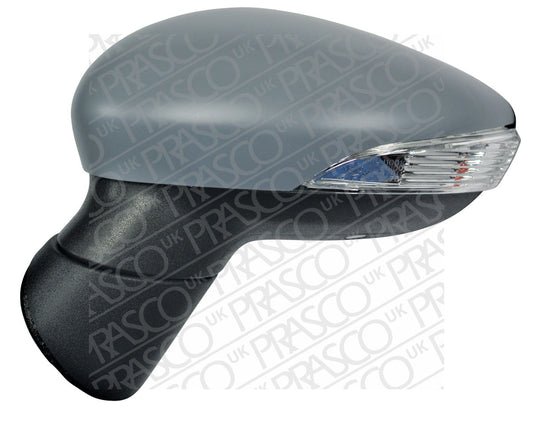 FORD FIESTA MK VI 2008-2017 Door Mirror Electric Heated Primed With Indicator With Puddle Lamp Power Fold 10 Pins Left Hand