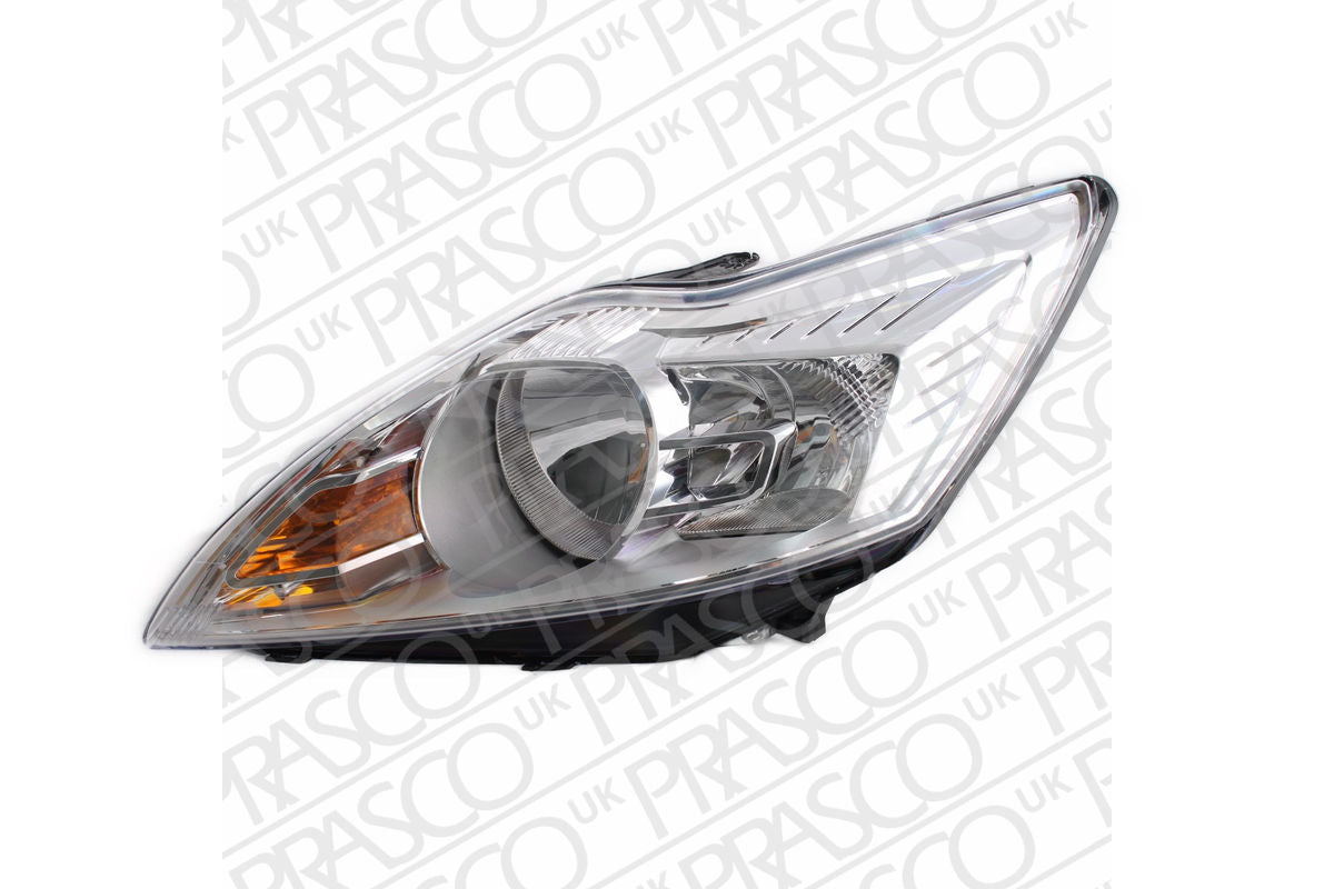 FORD FOCUS II 2005-2012 HATCHBACK Headlight Chrome Left Hand Including Motor