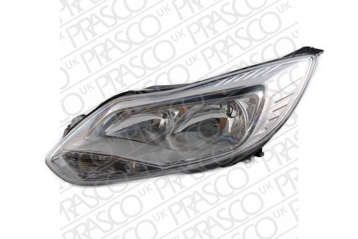 FORD FOCUS III 2012-2018 HATCHBACK Headlight Electric With Motor Chrome Left Hand