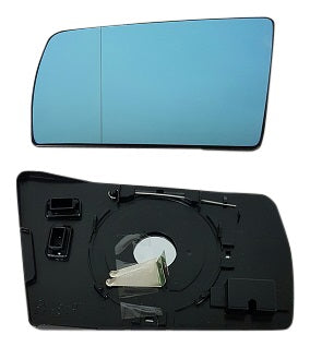 MERCEDES-BENZ C-CLASS 1993-2000 SALOON Door Mirror Glass Blue Aspherical Left Hand