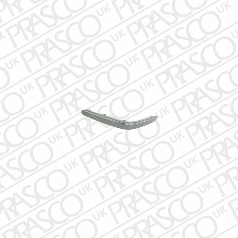 MERCEDES-BENZ C-CLASS 2001-2007 ESTATE Front Bumper Moulding With Chrome Profile Left Hand Not Coupe