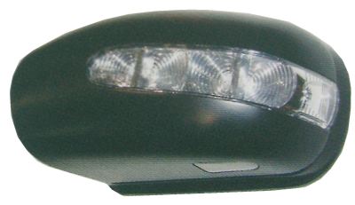 MERCEDES-BENZ E-CLASS 2002-2009 SALOON Door Mirror Cover Black With Lamp Left Hand