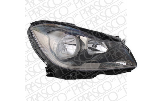 MERCEDES-BENZ C-CLASS 2007-2014 SALOON Headlight Dark Grey With Cover With Motor Right Hand