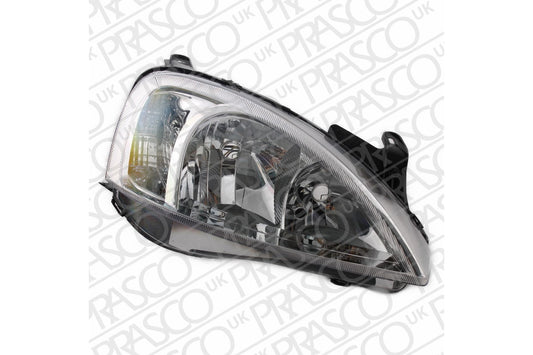 VAUXHALL CORSAVAN MK II (C) 2000-2006 BOX Headlight Right Hand 02>04 Clear Lens H7+H7 Bulbs