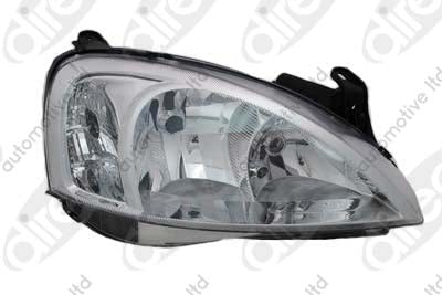 VAUXHALL COMBO MK II (C) 2001-2012 Headlight Right Hand Not Pod Type H7+H1 Bulbs