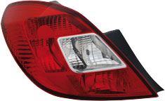 VAUXHALL CORSA MK III (D) 2006-2015 HATCHBACK Rear Light (5 Door Models) Left Hand