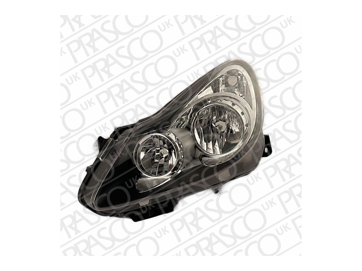 VAUXHALL CORSAVAN MK III (D) 2006-2014 BOX Headlight Black Vxr / Sxi / Sri Left Hand