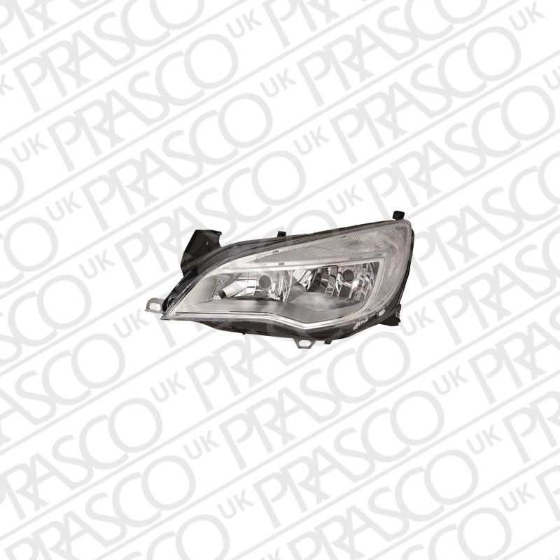 VAUXHALL ASTRA MK VI (J) 2009-2015 HATCHBACK Headlight Halogen Chrome Left Hand