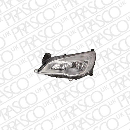 VAUXHALL ASTRA MK VI (J) 2009-2015 HATCHBACK Headlight Halogen Chrome Left Hand