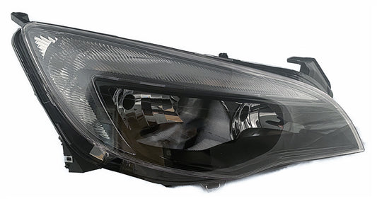 VAUXHALL ASTRA MK VI (J) 2009-2015 HATCHBACK Headlight Black With Halogen DRL Black Right Hand