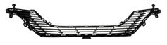 PEUGEOT 208 II 2019- HATCHBACK Front Bumper Grille Centre Section