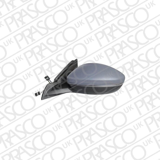 PEUGEOT 208 II 2019- HATCHBACK Door Mirror Electric Heated With Power Fold & Puddle Lamp Primed Left Hand