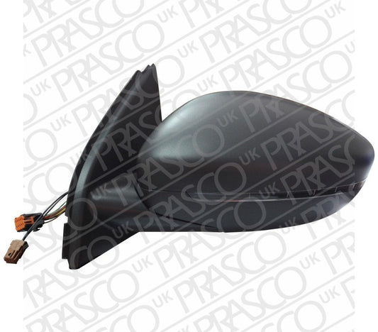 PEUGEOT 308 SW II 2014- ESTATE Door Mirror Electric Heated Black With Lamp Left Hand