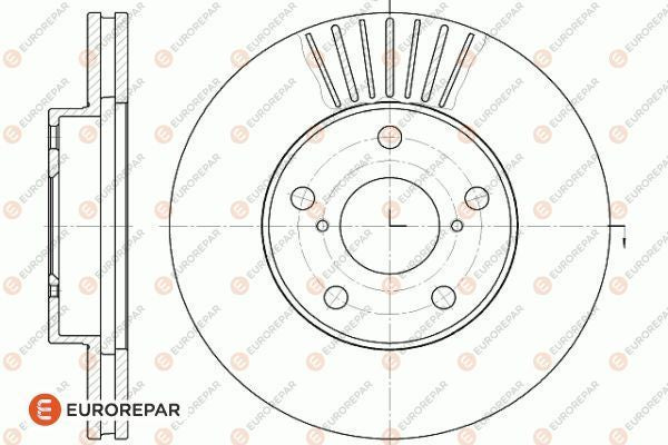 Brake Disc OEM (EUROREPAR) 1618871880