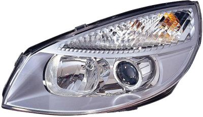 RENAULT SCENIC II 2003-2009 MPV Headlight Elec Chrome Left Hand