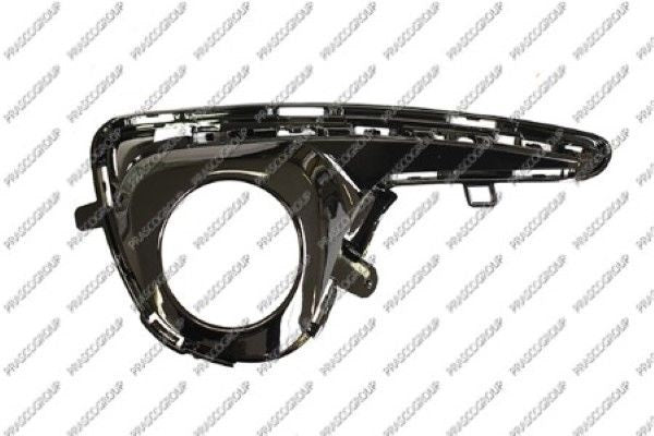 TOYOTA YARIS 2010-2017 HATCHBACK Front Bumper Grille With Fog Lamp Hole Gloss Black Right Hand