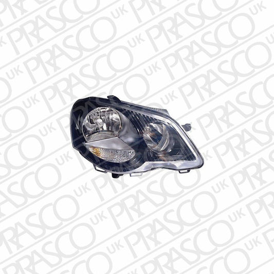 VW POLO 2001-2009 HATCHBACK Headlight Black Inner (GTi Models) Right Hand