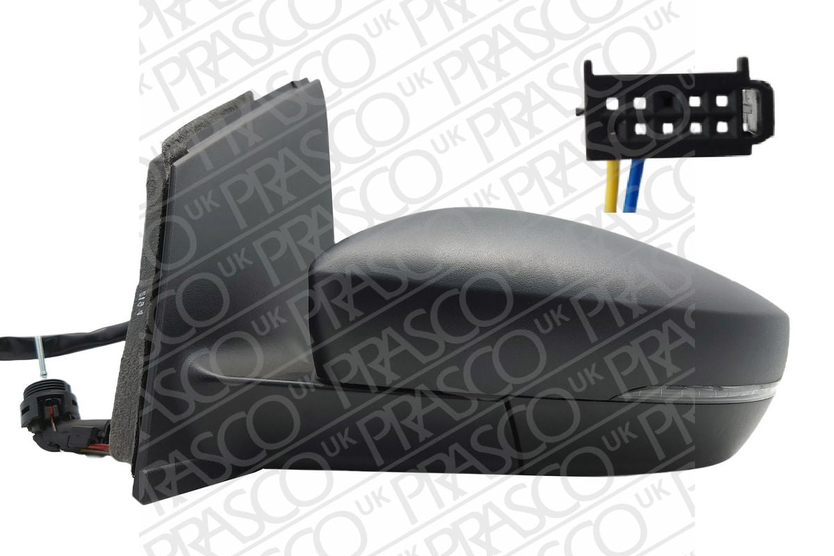 VW POLO 2009-2017 HATCHBACK Door Mirror Cable Black With Lamp Left Hand