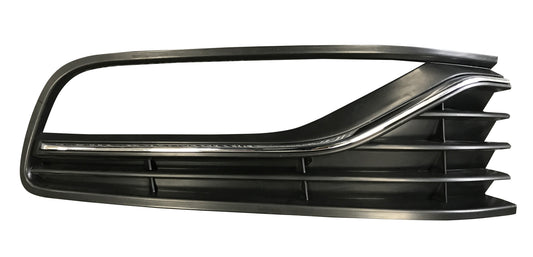 VW POLO 2009-2017 HATCHBACK Front Bumper Grille With Fog Lamp Hole & Chrome Trim Right Hand