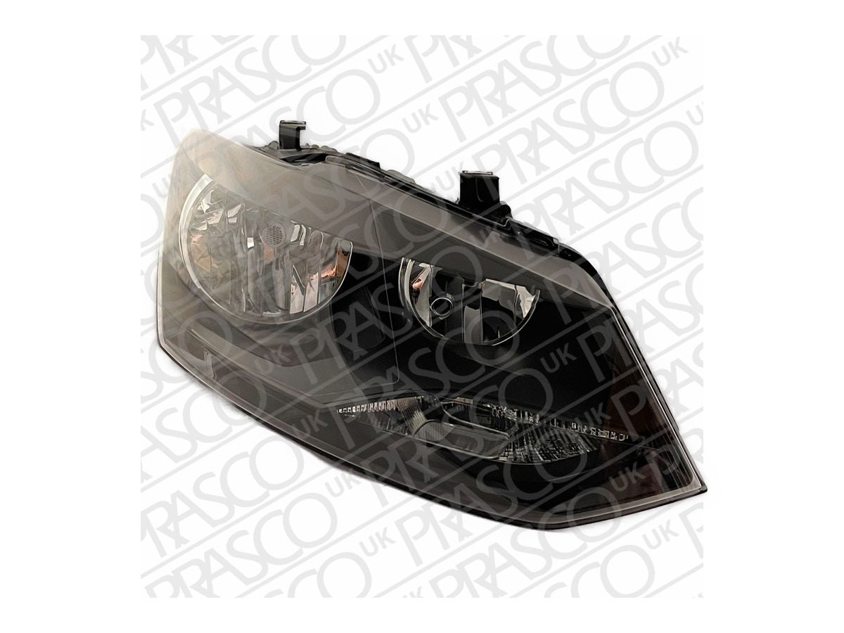 VW POLO 2009-2017 HATCHBACK Headlight Black Right Hand