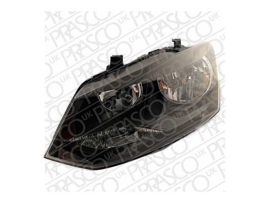 VW POLO 2009-2017 HATCHBACK Headlight Black Left Hand