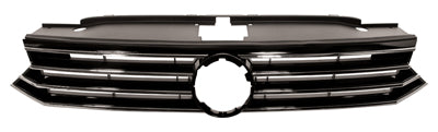 VW PASSAT 2014- SALOON Front Grille Gloss Black (Not Trendline/Bluemotion App)