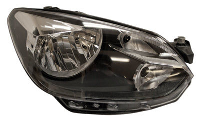 VW UP 2011- HATCHBACK Headlight With Black Trim Right Hand