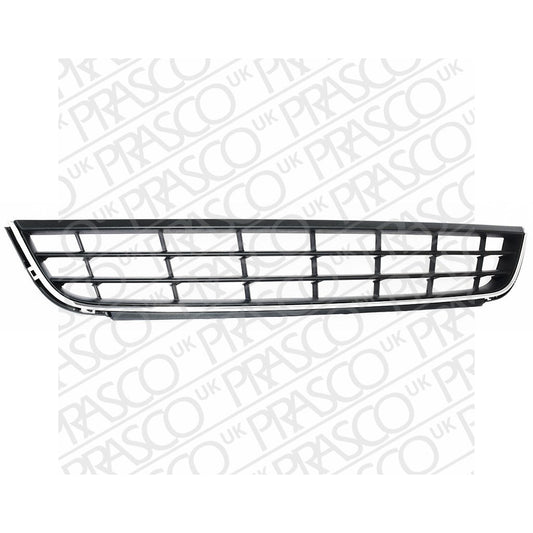 VW JETTA IV 2010- SALOON Front Bumper Grille Black With Chrome Moulding