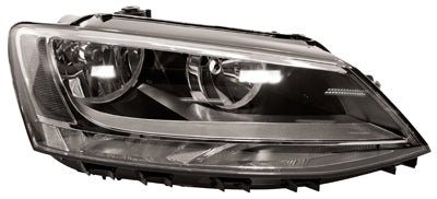 VW JETTA IV 2010- SALOON Headlight Black Right Hand