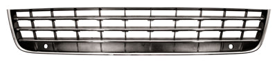 VW TOUAREG 2010- MPV Front Bumper Grille Black With Chrome Moulding With PDC Holes