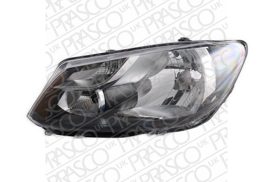 VW CADDY III 2004-2015 BOX Headlight Single Reflector With Chrome Trim Left Hand