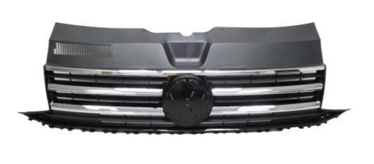 VW MULTIVAN MK VI 2015- MPV Front Grille Black With Chrome Moulding