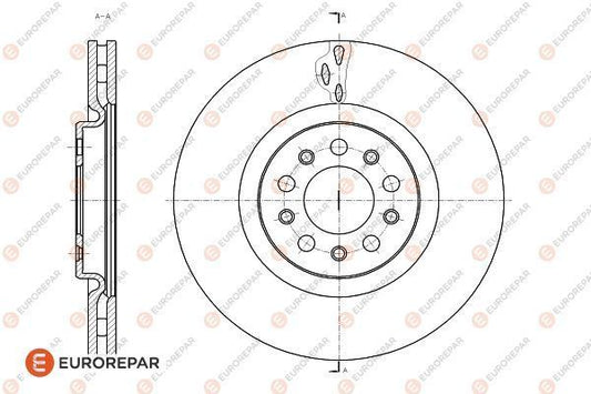 Brake Disc OEM (EUROREPAR) 1622808380