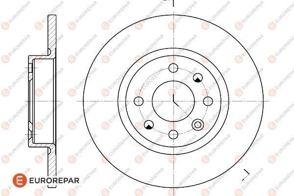 Brake Disc OEM (EUROREPAR) 1618868680