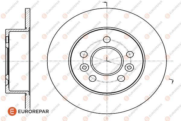 Brake Disc OEM (EUROREPAR) 1618887480