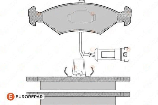 Brake Pad Kit OEM (EUROREPAR) 1623060880