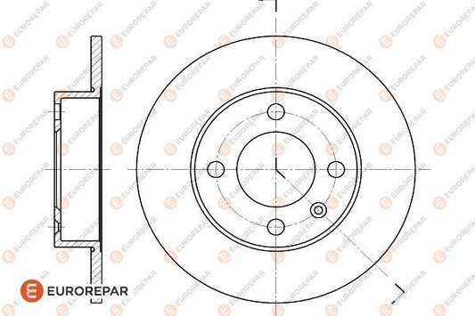 Brake Disc OEM (EUROREPAR) 1618871080