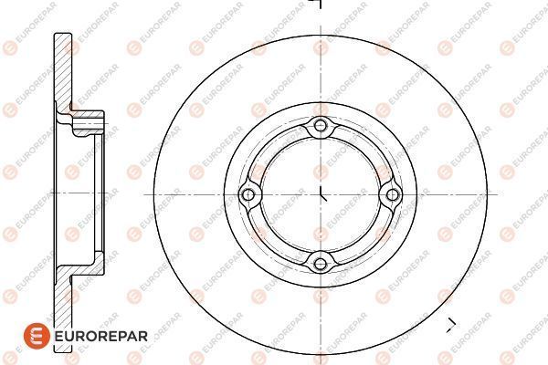 Brake Disc OEM (EUROREPAR) 1618870180