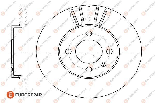 Brake Disc OEM (EUROREPAR) 1618883580