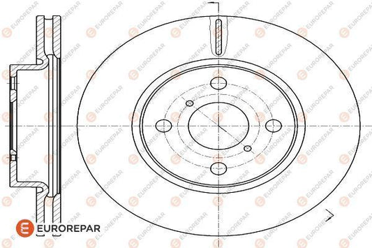 Brake Disc OEM (EUROREPAR) 1618890180