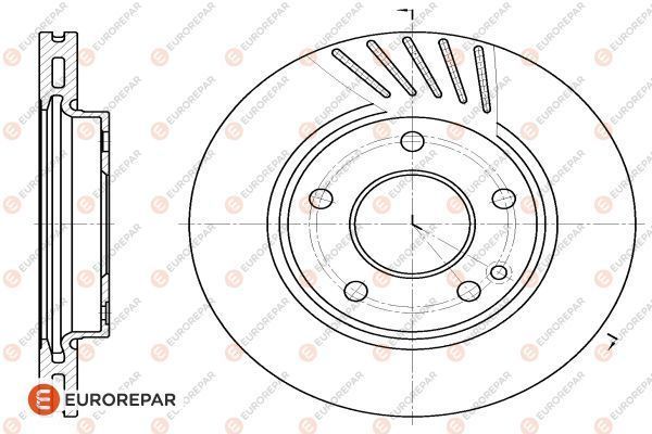 Brake Disc OEM (EUROREPAR) 1618881280