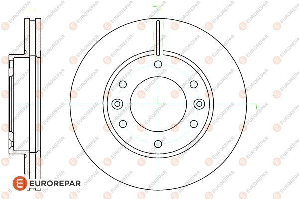 Brake Disc OEM (EUROREPAR) 1622812280