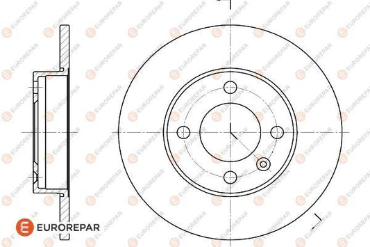 Brake Disc OEM (EUROREPAR) 1618867180