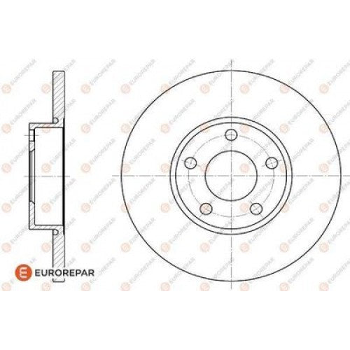 Brake Disc OEM (EUROREPAR) 1618883080