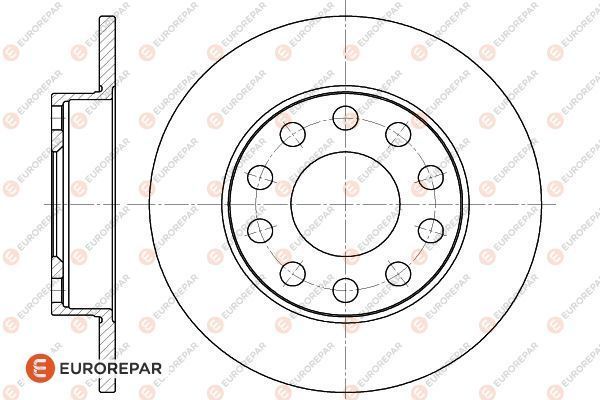 Brake Disc OEM (EUROREPAR) 1618872480