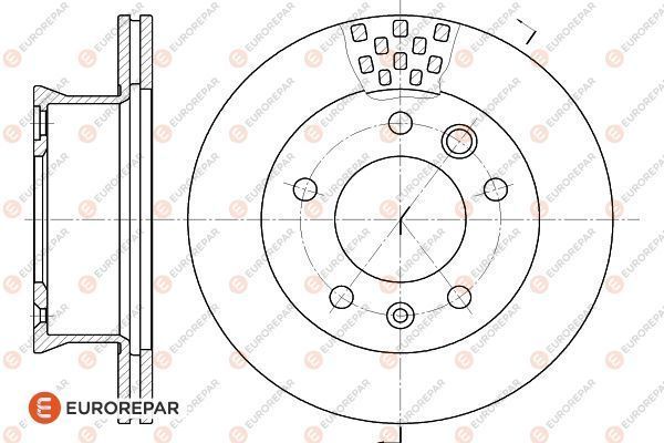 Brake Disc OEM (EUROREPAR) 1618882380