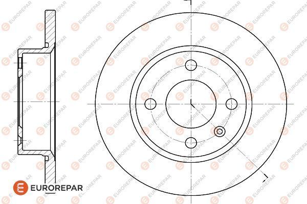 Brake Disc OEM (EUROREPAR) 1618868480