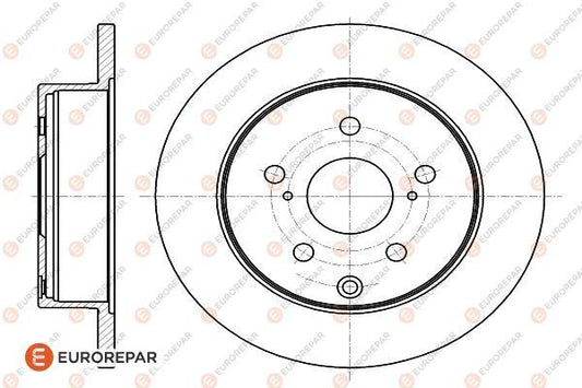 Brake Disc OEM (EUROREPAR) 1622809380