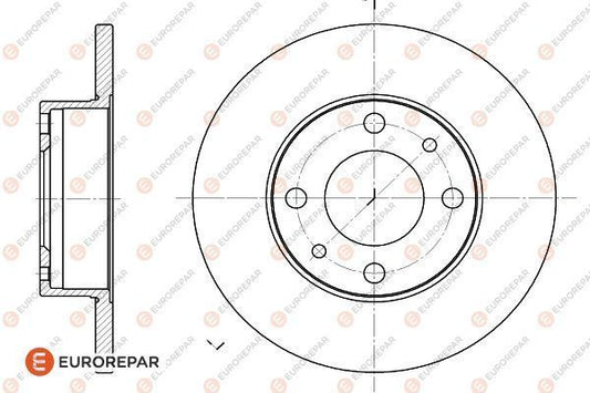 Brake Disc OEM (EUROREPAR) 1618867280